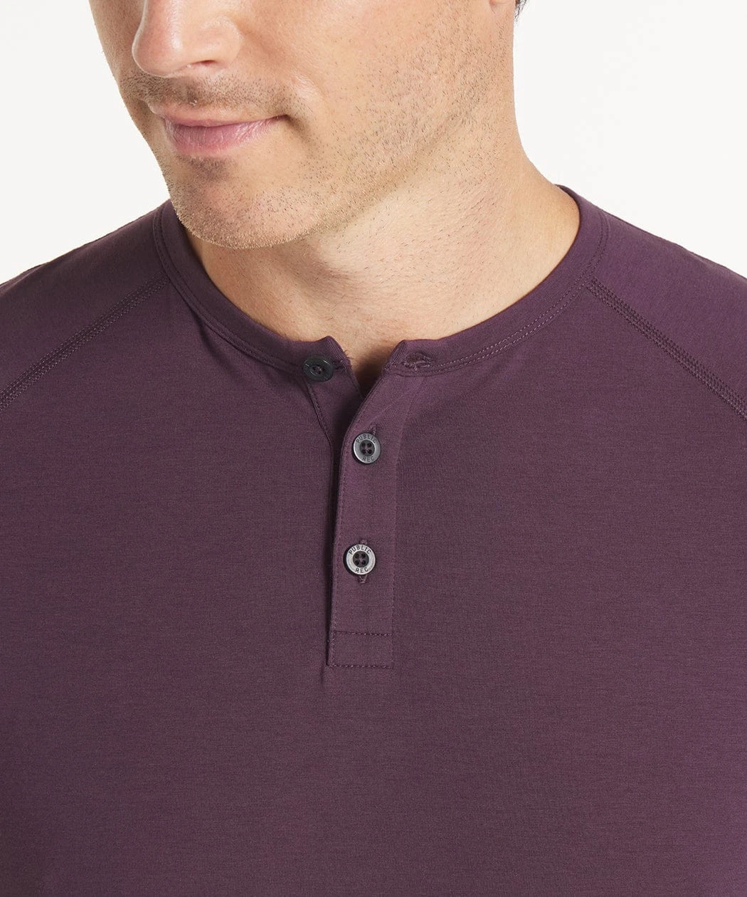 Go-To Long Sleeve Henley | Men's Blackberry 2 Go-To Long Sleeve Henley | Men's Blackberry - Image 2