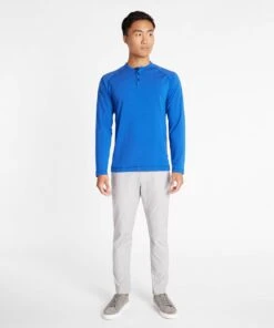 Go-To Long Sleeve Henley | Men's Cobalt -Gentlemans Wardrobe Store public rec henleys go to long sleeve henley men s cobalt 31202118139938
