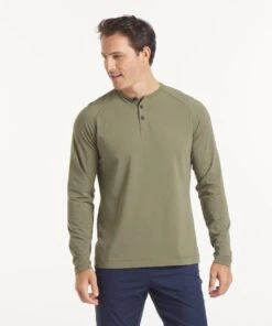 Go-To Long Sleeve Henley | Men's Cypress