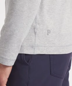 Go-To Long Sleeve Henley | Men's Heather Silver Spoon -Gentlemans Wardrobe Store public rec henleys go to long sleeve henley men s heather silver spoon 32092529917986