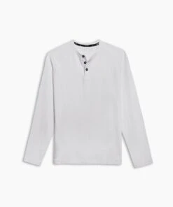 Go-To Long Sleeve Henley | Men's White -Gentlemans Wardrobe Store public rec henleys go to long sleeve henley men s white 16501933408290