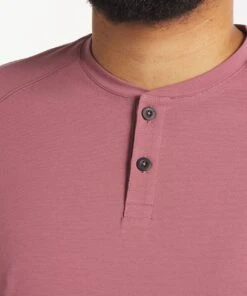 Go-To Short Sleeve Henley | Men's Dusky Mauve -Gentlemans Wardrobe Store public rec henleys go to short sleeve henley men s dusky mauve 32805449334818