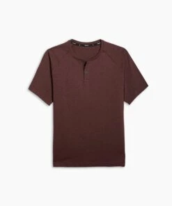 Go-To Short Sleeve Henley | Men's Heather Burgundy -Gentlemans Wardrobe Store public rec henleys go to short sleeve henley men s heather burgundy 16501931802658