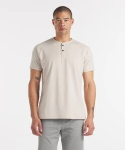 Go-To Short Sleeve Henley | Men's Stone