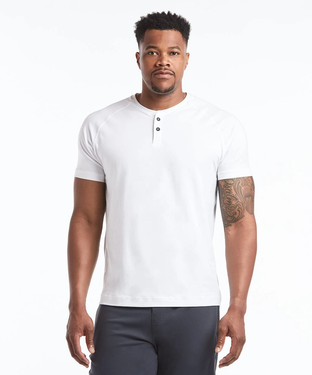 Go-To Short Sleeve Henley | Men's White 1 Go-To Short Sleeve Henley | Men's White