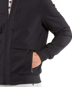 Crosstown Bomber | Men's Black -Gentlemans Wardrobe Store public rec jackets crosstown bomber men s black 30844651438114