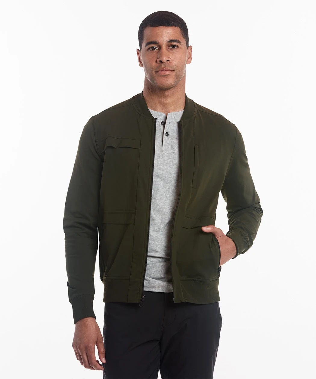 Crosstown Bomber | Men's Dark Olive 1 Crosstown Bomber | Men's Dark Olive