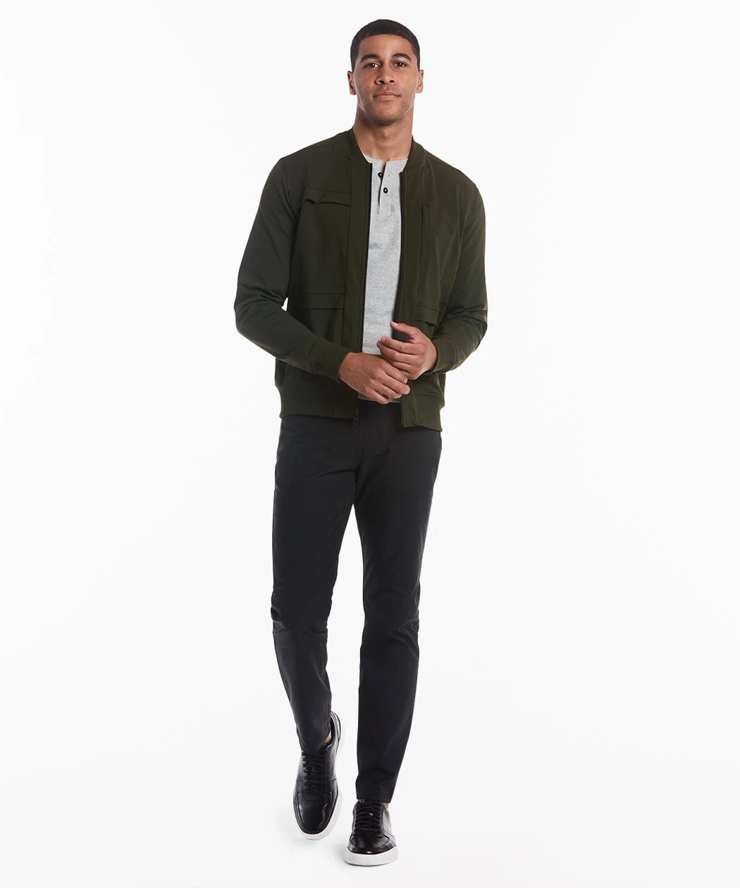Crosstown Bomber | Men's Dark Olive 2 Crosstown Bomber | Men's Dark Olive - Image 2