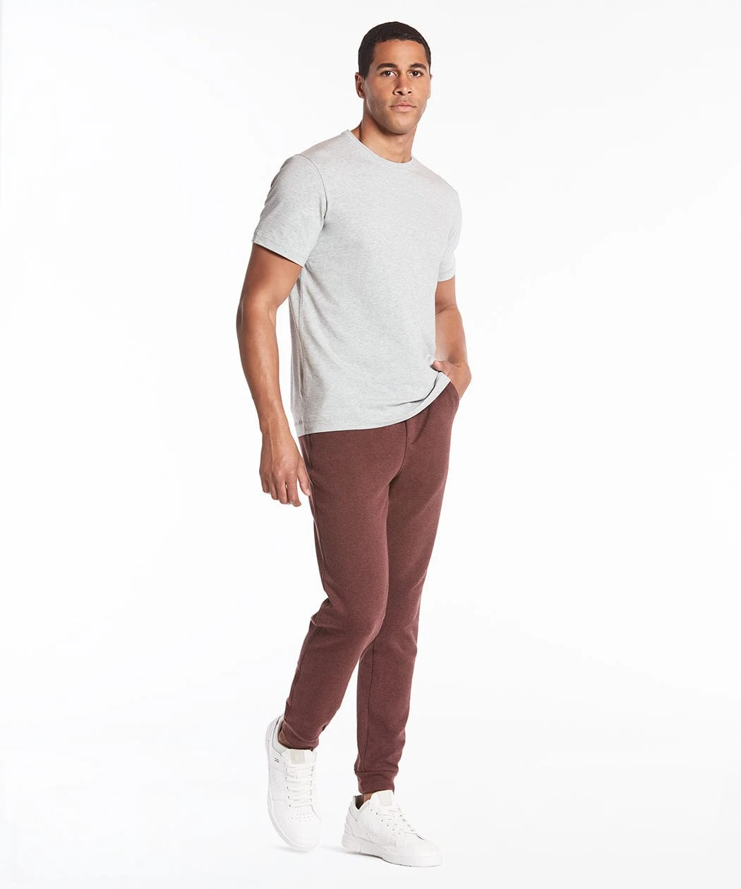 Weekender Joggers | Men's Heather Maroon 2 Weekender Joggers | Men's Heather Maroon - Image 2