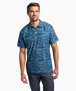 All Fore It Polo | Men's Blue Camo