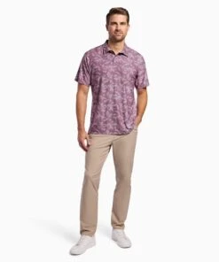 All Fore It Polo | Men's Deep Hibiscus 8 All Fore It Polo | Men's Deep Hibiscus -Gentlemans Wardrobe Store public rec polos all fore it polo men s deep hibiscus 1145545529