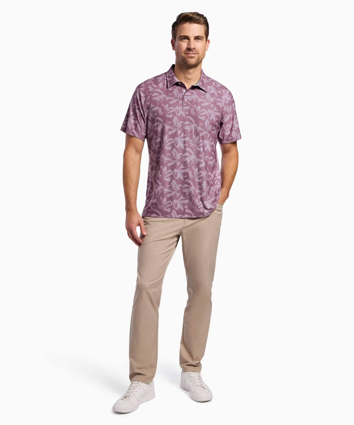 All Fore It Polo | Men's Deep Hibiscus 3 All Fore It Polo | Men's Deep Hibiscus - Image 3