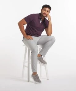 Go-To Polo | Men's Blackberry -Gentlemans Wardrobe Store public rec polos go to polo men s blackberry 33787343732770