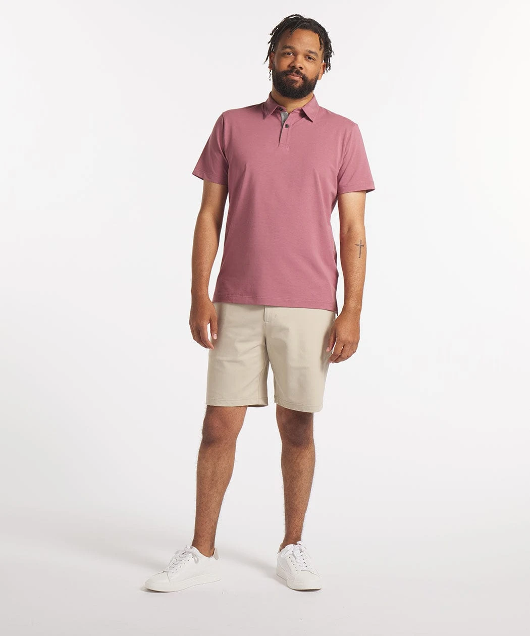 Go-To Polo | Men's Dusky Mauve 2 Go-To Polo | Men's Dusky Mauve - Image 2