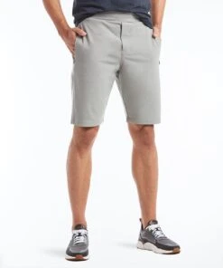 Gamechanger Rec Short | Men's Fog -Gentlemans Wardrobe Store public rec shorts daymaker shorts men s fog 28157155311650