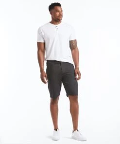 Gamechanger Rec Short | Men's Heather Charcoal -Gentlemans Wardrobe Store public rec shorts daymaker shorts men s heather charcoal 28157156786210