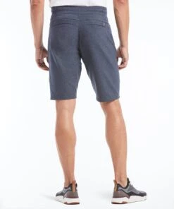 Gamechanger Rec Short | Men's Heather Navy -Gentlemans Wardrobe Store public rec shorts daymaker shorts men s heather navy 28157239754786