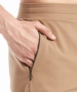 Gamechanger Rec Short | Men's Khaki -Gentlemans Wardrobe Store public rec shorts daymaker shorts men s khaki 28157180018722