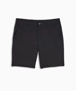 Dealmaker Chino+ Short | Men's Black -Gentlemans Wardrobe Store public rec shorts dealmaker shorts men s black 29084540633122