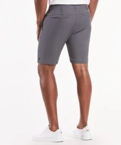 Dealmaker Chino+ Short | Men's Slate -Gentlemans Wardrobe Store public rec shorts dealmaker shorts men s slate 29084560326690