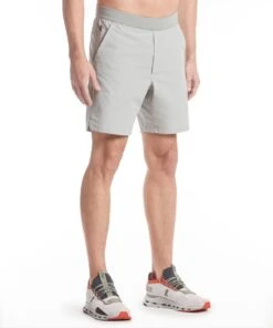Flex Short - Lined | Men's Fog -Gentlemans Wardrobe Store public rec shorts flex short lined men s fog 34039809933346