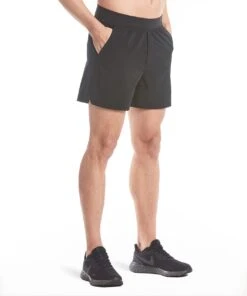 Flex Short | Men's Black -Gentlemans Wardrobe Store public rec shorts flex short men s black 29361053958178