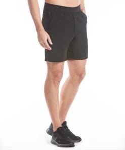 Flex Short | Men's Black -Gentlemans Wardrobe Store public rec shorts flex short men s black 29361066868770