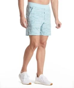 Flex Short | Men's Brushed Mist -Gentlemans Wardrobe Store public rec shorts flex short men s brushed mist 29586543411234