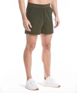 Flex Short | Men's Dark Olive -Gentlemans Wardrobe Store public rec shorts flex short men s dark olive 29360991076386