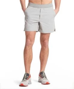 Flex Short | Men's Fog -Gentlemans Wardrobe Store public rec shorts flex short men s fog 29360945561634