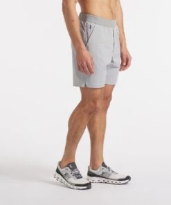 Flex Short | Men's Fog -Gentlemans Wardrobe Store public rec shorts flex short men s fog 32092229632034