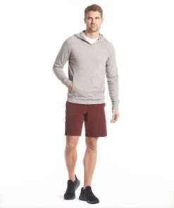 Flex Short | Men's Maroon -Gentlemans Wardrobe Store public rec shorts flex short men s maroon 29360753836066