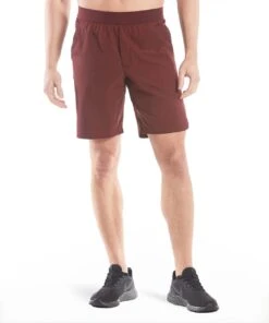 Flex Short | Men's Maroon -Gentlemans Wardrobe Store public rec shorts flex short men s maroon 29360753934370