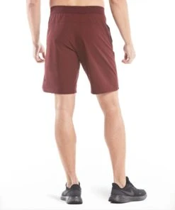 Flex Short | Men's Maroon -Gentlemans Wardrobe Store public rec shorts flex short men s maroon 29360753967138