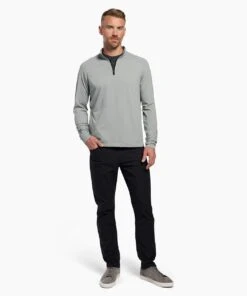 Gentlemans Wardrobe Store -Gentlemans Wardrobe Store public rec sweatshirts fourth quarter zip men s fog 34215381598242