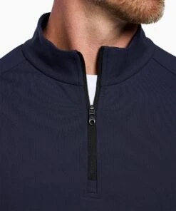 Gamechanger Quarter Zip | Men's Navy -Gentlemans Wardrobe Store public rec sweatshirts fourth quarter zip men s navy 34215361380386
