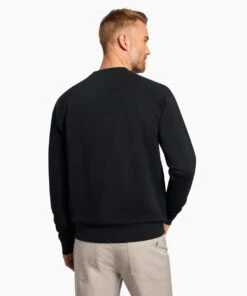 Friday Crewneck | Men's Black -Gentlemans Wardrobe Store public rec sweatshirts friday crewneck men s black 1157656277