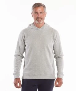 Waffle-Knit Hoodie | Men's Heather Silver Spoon
