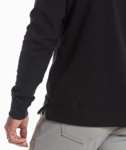 Waffle-Knit Hoodie | Men's Washed Black -Gentlemans Wardrobe Store public rec sweatshirts waffle knit hoodie men s washed black 30161242816546