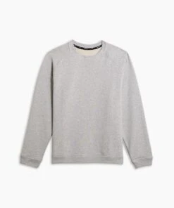 Weekend Crew | Men's Heather Silver Spoon -Gentlemans Wardrobe Store public rec sweatshirts weekend crew men s heather silver spoon 16437828452386