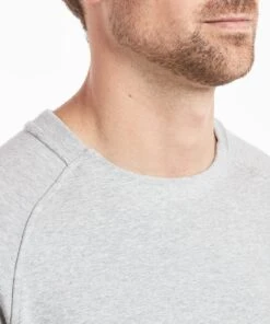 Weekend Crew | Men's Heather Silver Spoon -Gentlemans Wardrobe Store public rec sweatshirts weekend crew men s heather silver spoon 28328921858082