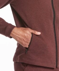 Weekend Full Zip | Men's Heather Maroon 9 Weekend Full Zip | Men's Heather Maroon -Gentlemans Wardrobe Store public rec sweatshirts weekend full zip men s heather maroon 28328907931682
