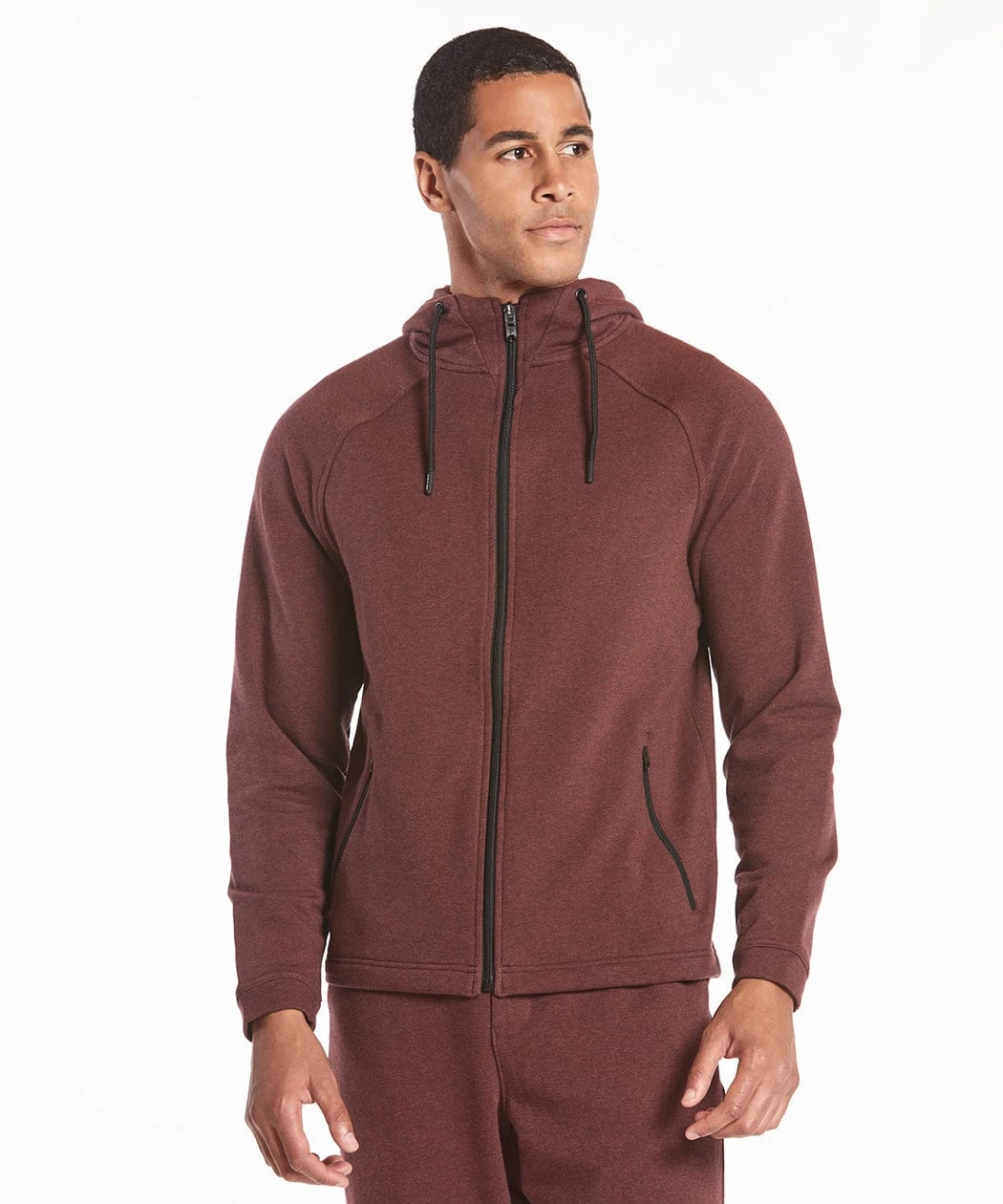 Weekend Full Zip | Men's Heather Maroon 1 Weekend Full Zip | Men's Heather Maroon