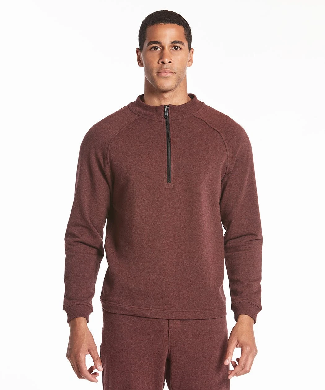 Weekend Half Zip | Men's Heather Maroon 1 Weekend Half Zip | Men's Heather Maroon
