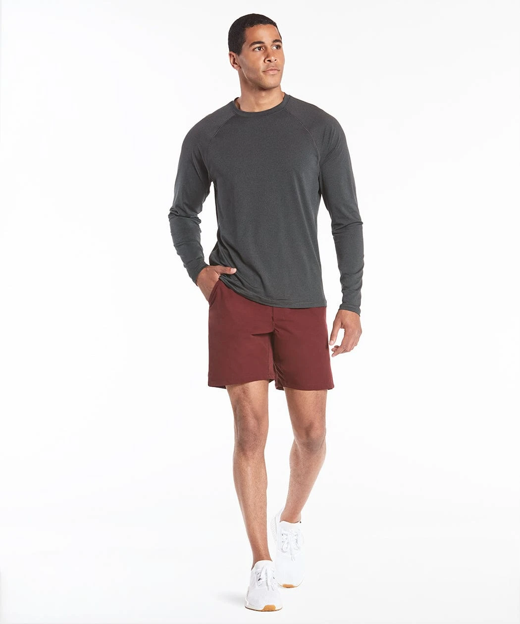 Elevate Long Sleeve | Men's Heather Black 2 Elevate Long Sleeve | Men's Heather Black - Image 2