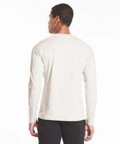 Elevate Long Sleeve | Men's Heather Oat -Gentlemans Wardrobe Store public rec t shirts elevate long sleeve men s heather oat 28260065509410