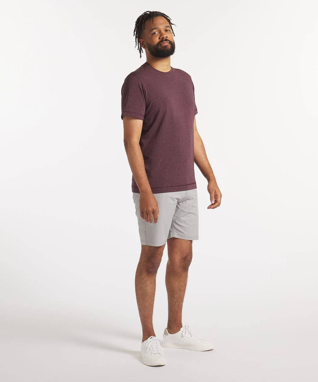 Go-To Crew | Men's Heather Burgundy 1 Go-To Crew | Men's Heather Burgundy