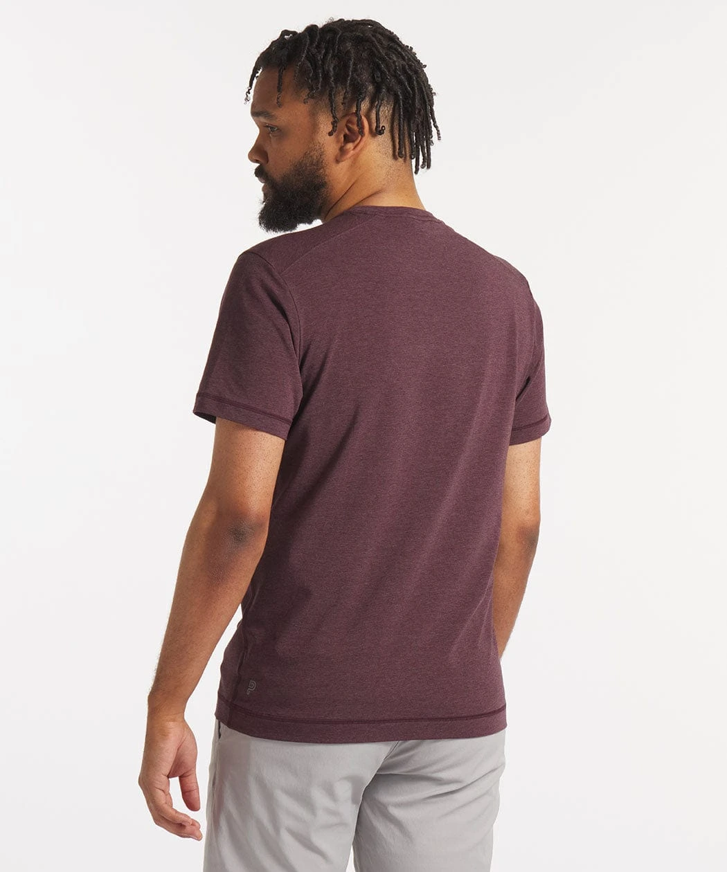Go-To Crew | Men's Heather Burgundy 3 Go-To Crew | Men's Heather Burgundy - Image 3