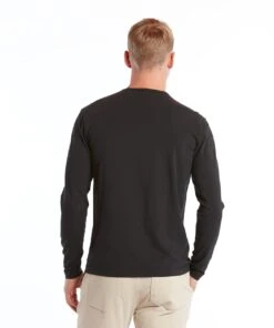 Go-To Long Sleeve | Men's Black -Gentlemans Wardrobe Store public rec t shirts go to long sleeve men s black 30844999598114
