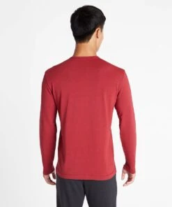 Go-To Long Sleeve | Men's Cranberry -Gentlemans Wardrobe Store public rec t shirts go to long sleeve men s cranberry 31202392014882